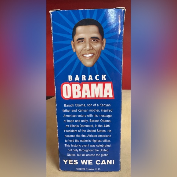 Funko Wacky Wobbler Bobble Head President Obama With Box - Picture 2 of 10